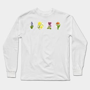 Spring flowers, different motives Long Sleeve T-Shirt